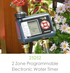 2-Zone Programmable Electronic Water Timer