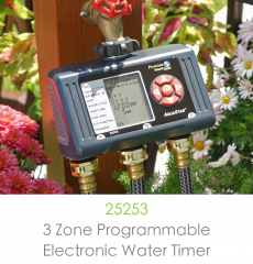 3-Zone Programmable Electronic Water Timer