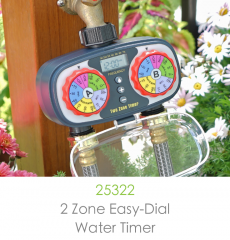 Two-Zone Easy-Dial Water Timer